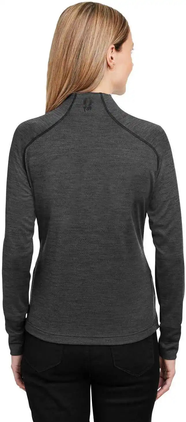 Spyder S17998 Ladies’ Mission Half-zip - Black Jaspe