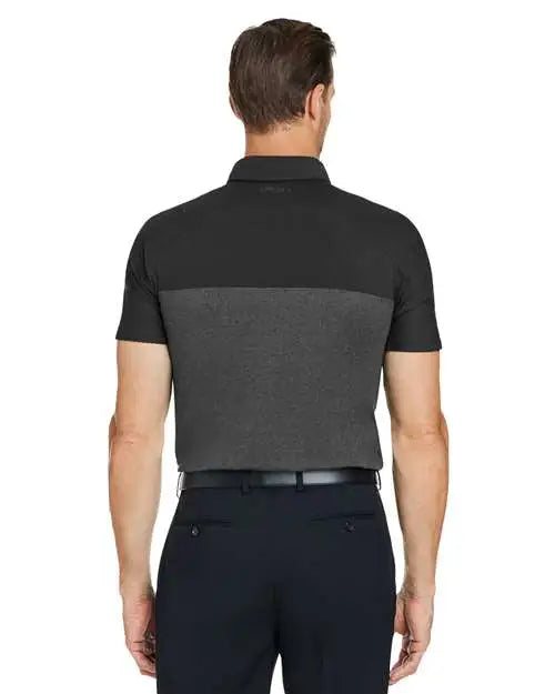 Spyder S18023 Spyre Flex Colorblock Polo - Black Frost