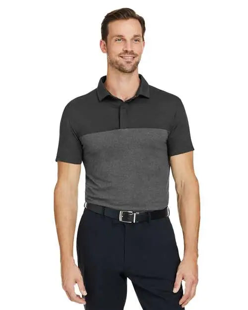 Spyder S18023 Spyre Flex Colorblock Polo - Black Frost