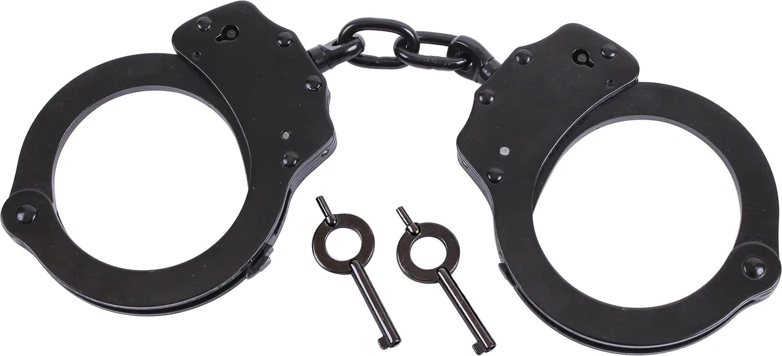 Stainless Steel Handcuffs - Black