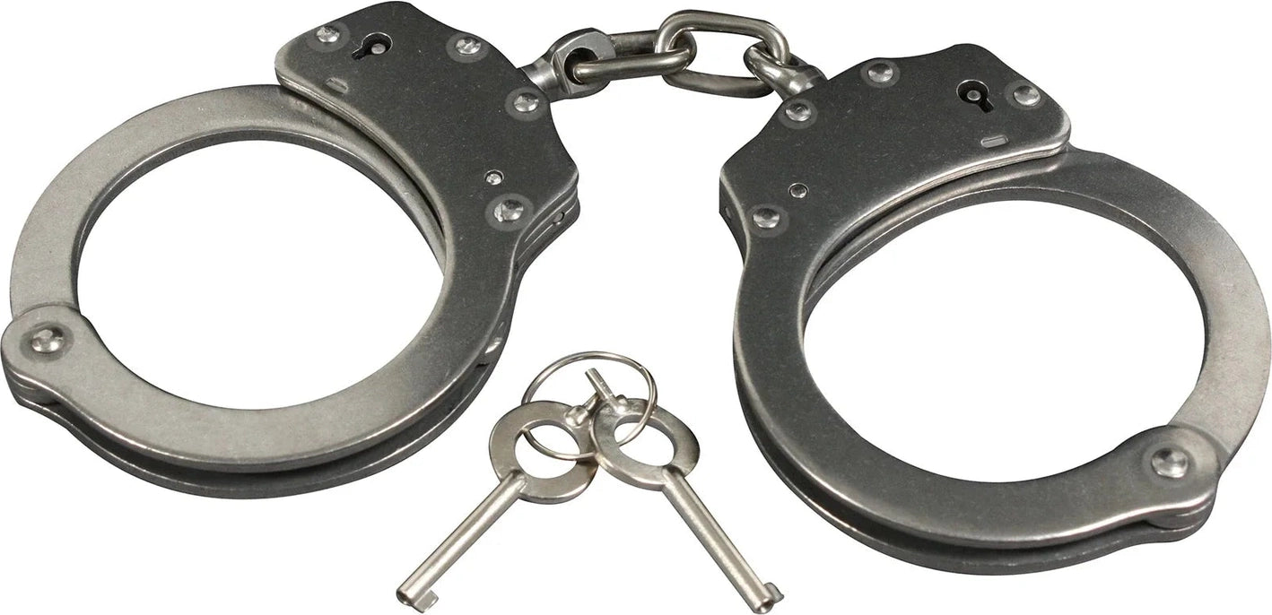 Stainless Steel Handcuffs - Black