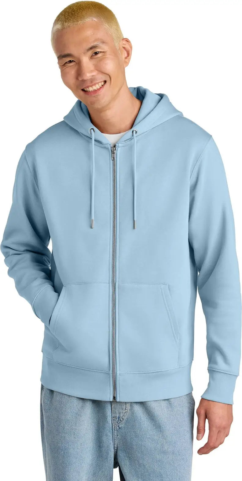 Stanley/stella Sxu005 Unisex Cultivator 2.0 Full-zip Hooded Sweatshirt - Blue Soul - Adult Xs