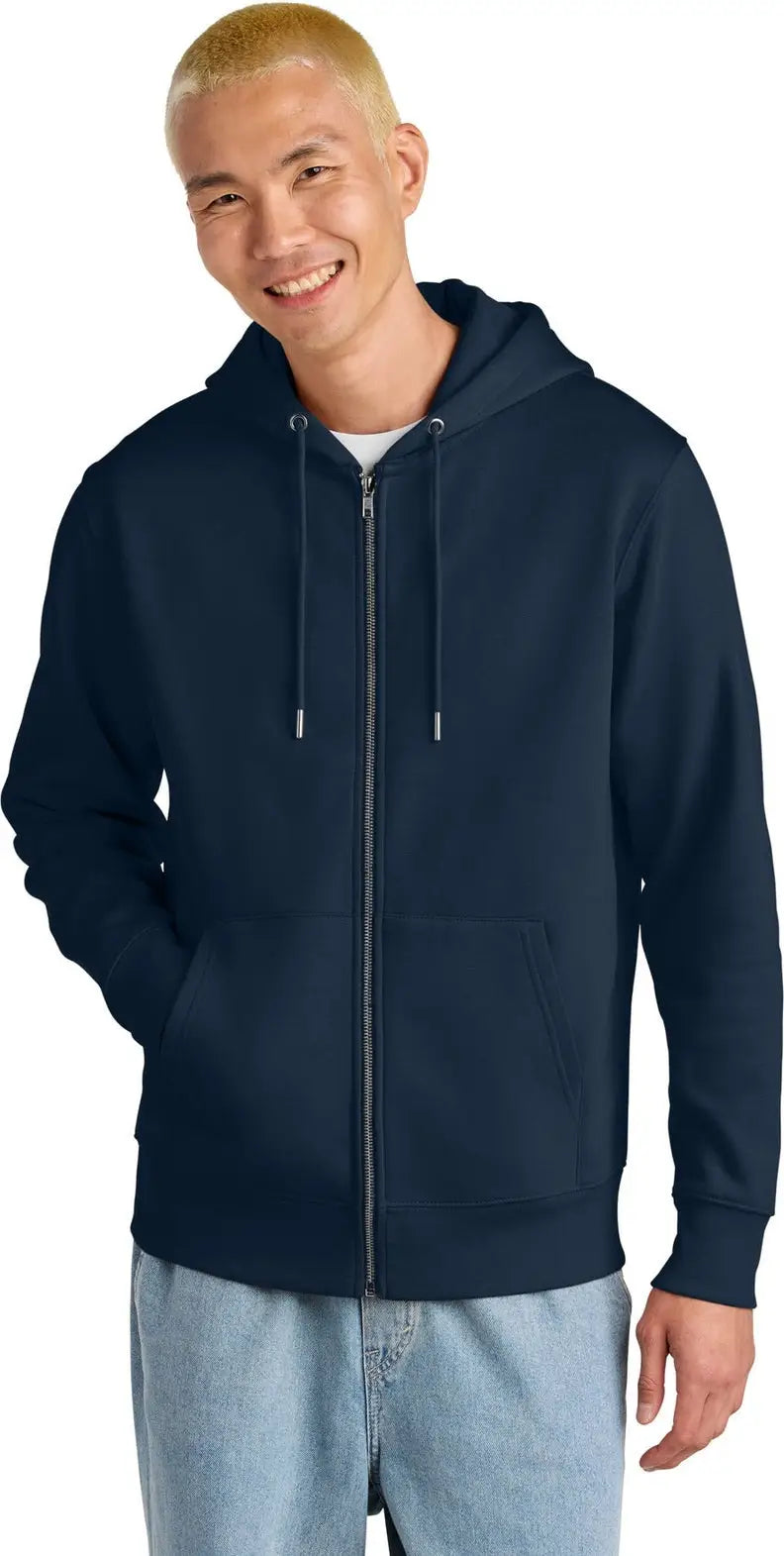 Stanley/stella Sxu005 Unisex Cultivator 2.0 Full-zip Hooded Sweatshirt - French Navy - Adult Xs