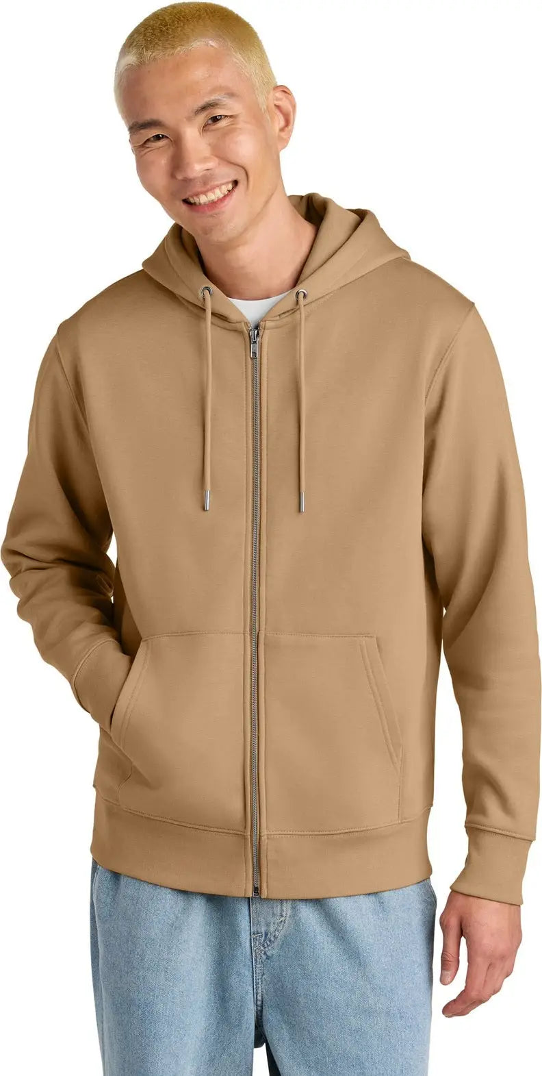 Stanley/stella Sxu005 Unisex Cultivator 2.0 Full-zip Hooded Sweatshirt - Latte - Adult Xs