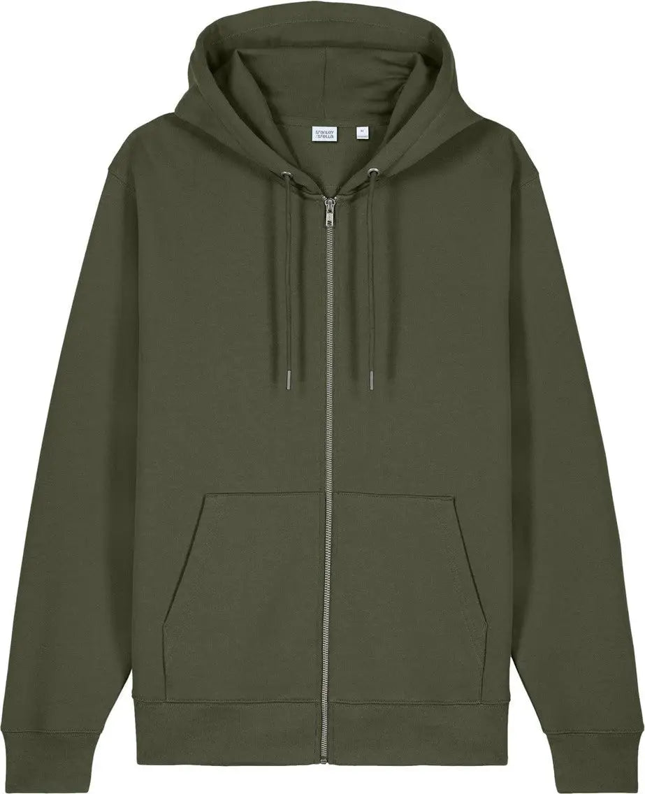 Stanley/stella Sxu005 Unisex Cultivator 2.0 Full-zip Hooded Sweatshirt - Khaki Green