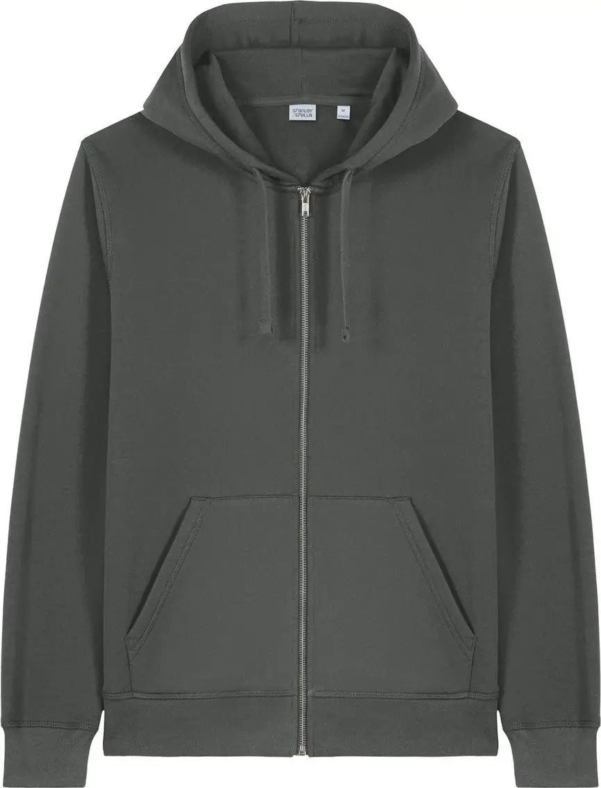 Stanley/stella Sxu011 Unisex Mixer Full-zip Hooded Sweatshirt - Anthracite