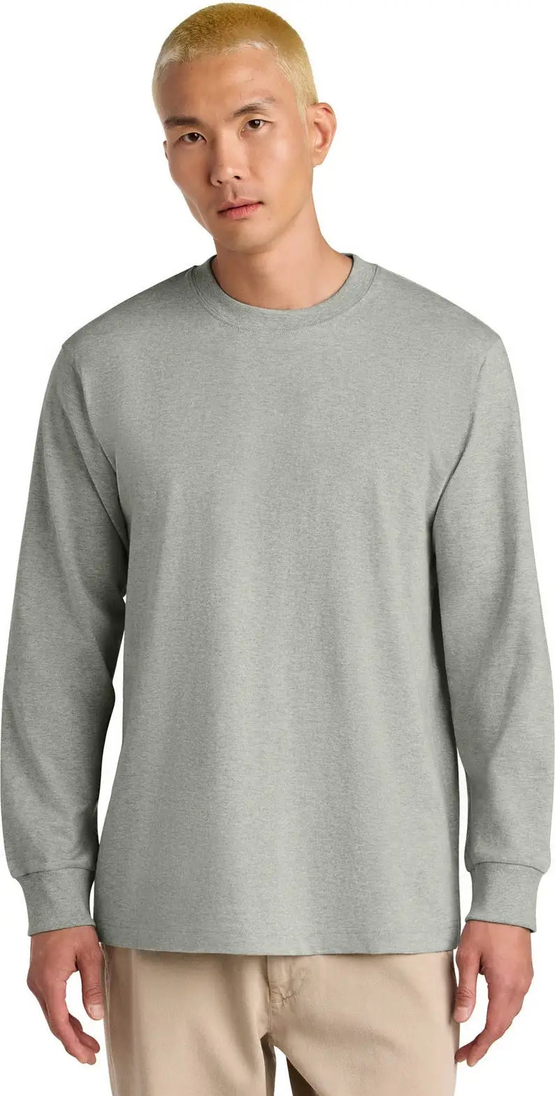 Stanley/stella Sxu023 Unisex Freestyler Heavyweight Long Sleeve Tee - Heather Gray - Adult Xs