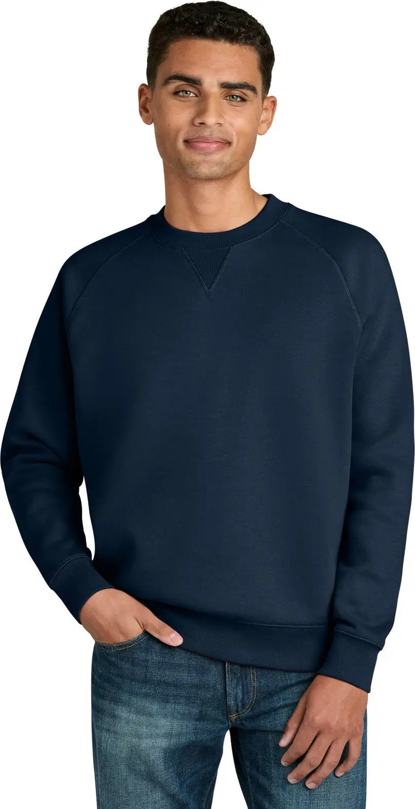 Stanley/stella Sxu026 Unisex Knoxer Crewneck Sweatshirt - French Navy - Adult Xs
