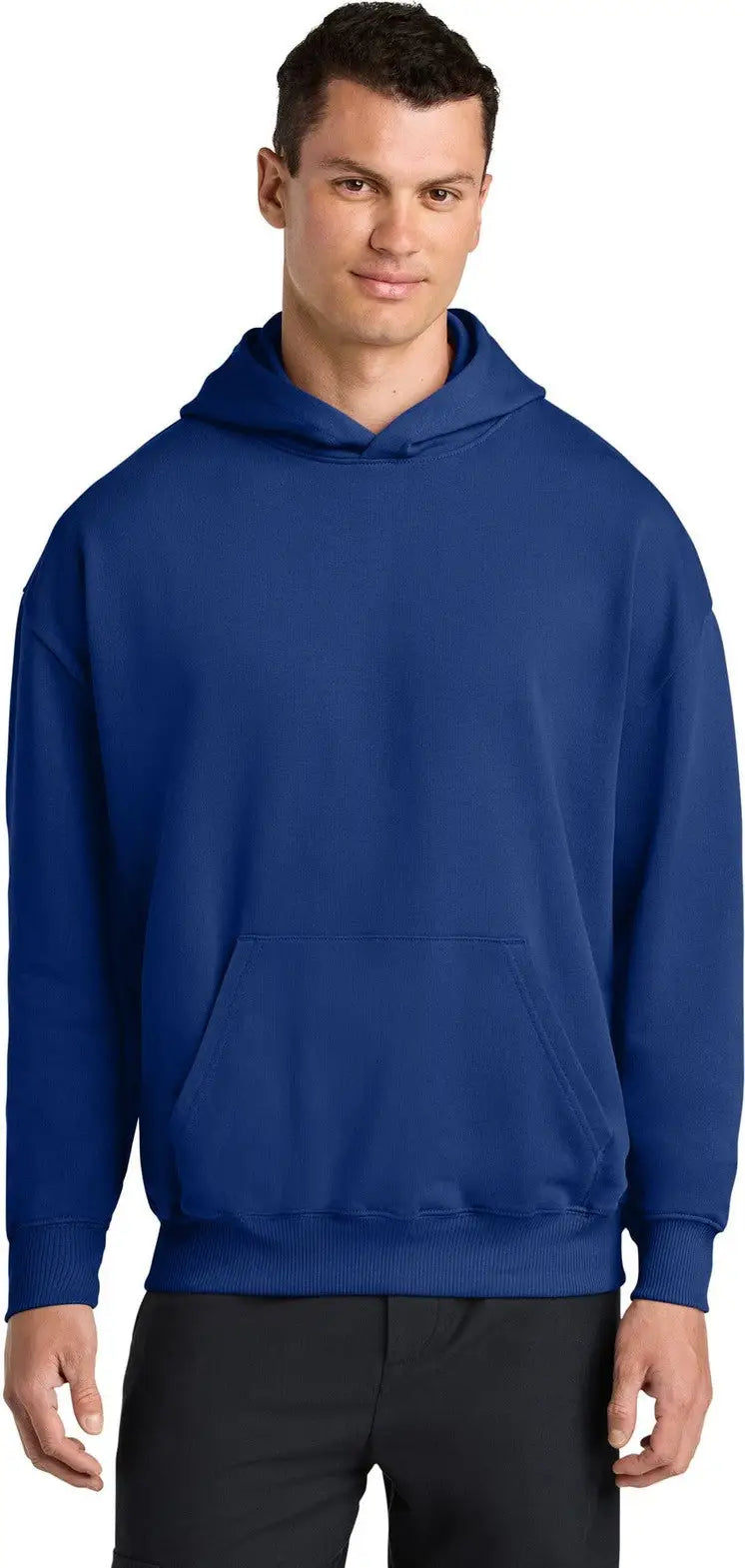 Stanley/stella Sxu028 Unisex Cooper Dry Hooded Sweatshirt - Worker Blue - Adult Xs