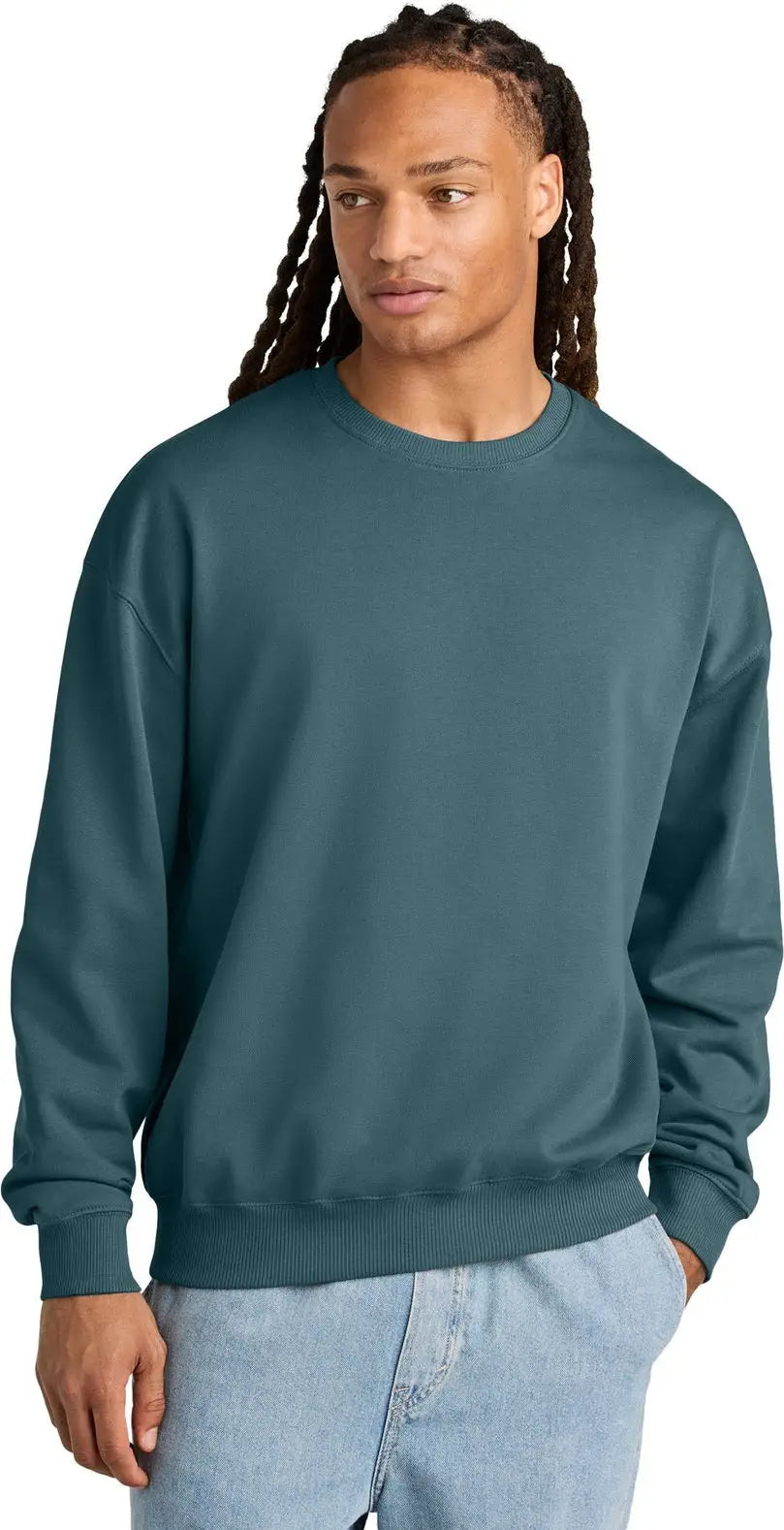 Stanley/stella Sxu029 Unisex Ledger Dry Crewneck Sweatshirt - Stargazer - Adult Xs