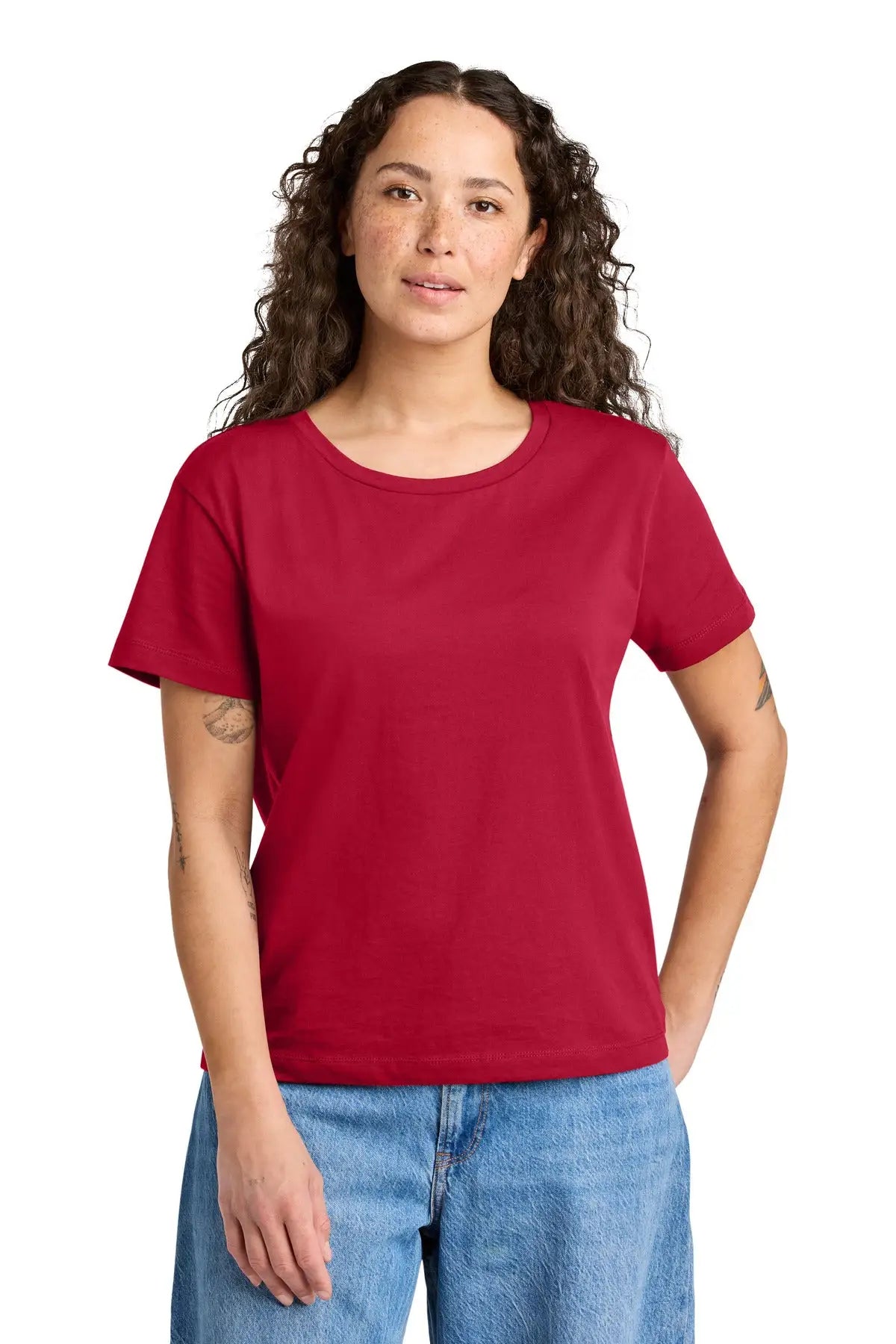Stanley/stella Sxw008 Women’s Stella Serena Scoop Neck Tee - Red - Ladies Xs