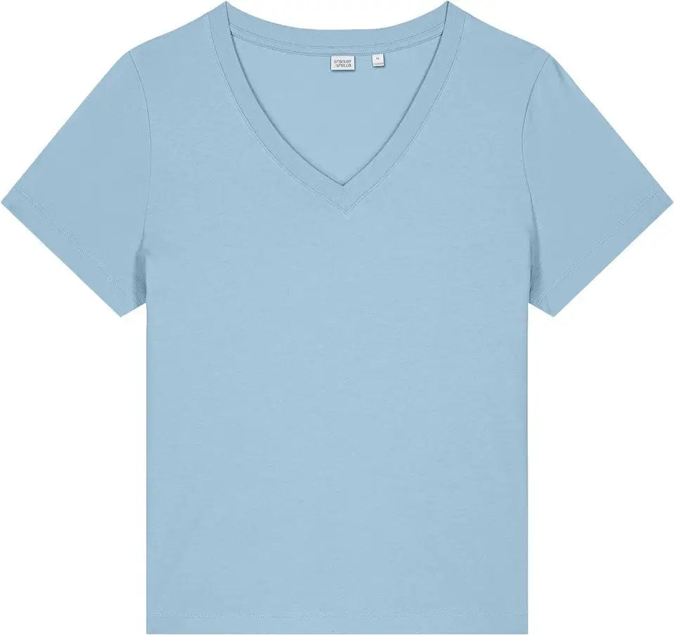 Stanley/stella Sxw032 Women’s Stella Isla V-neck Tee - Blue Soul