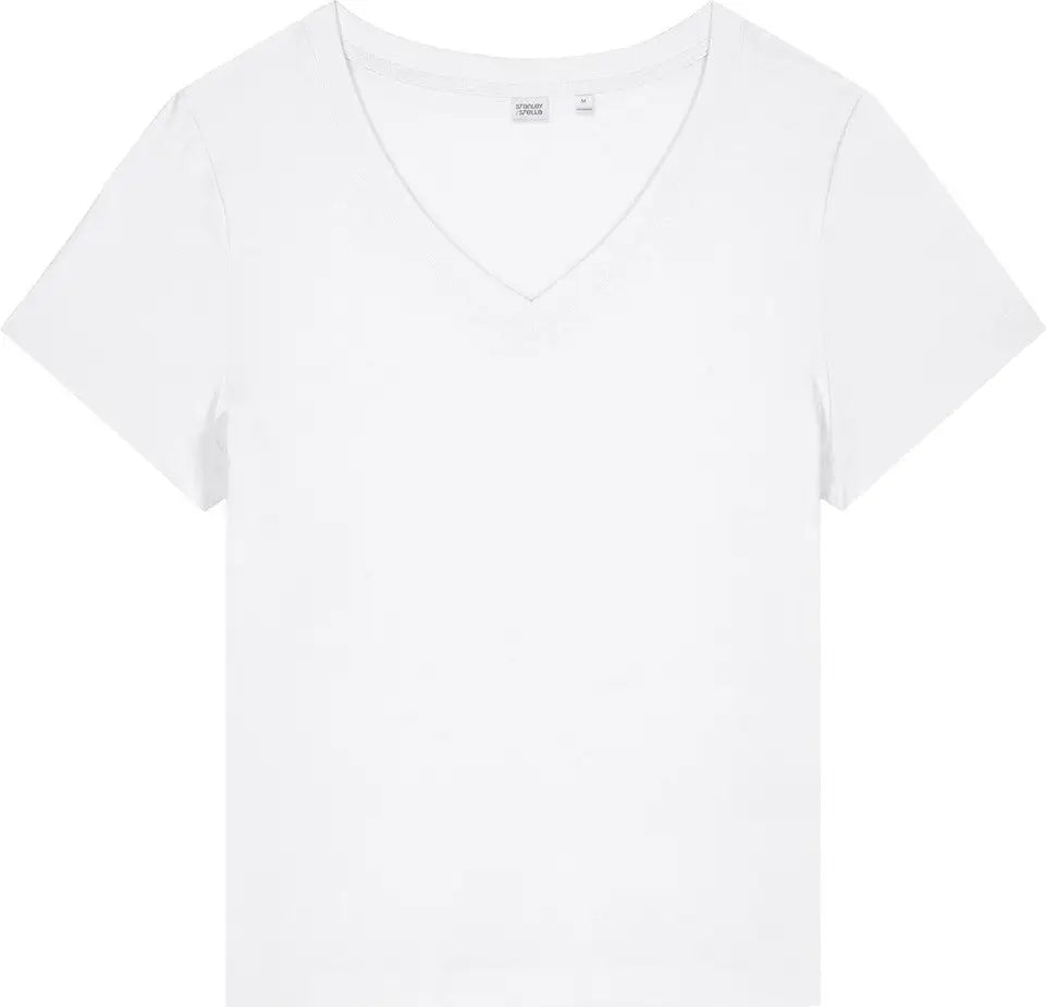 Stanley/stella Sxw032 Women’s Stella Isla V-neck Tee - White