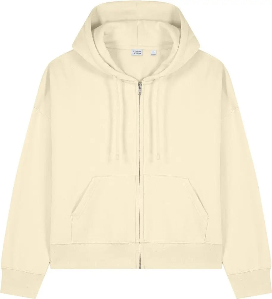 Stanley/stella Sxw037 Women’s Stella Ida Full-zip Hooded Sweatshirt - Natural Raw