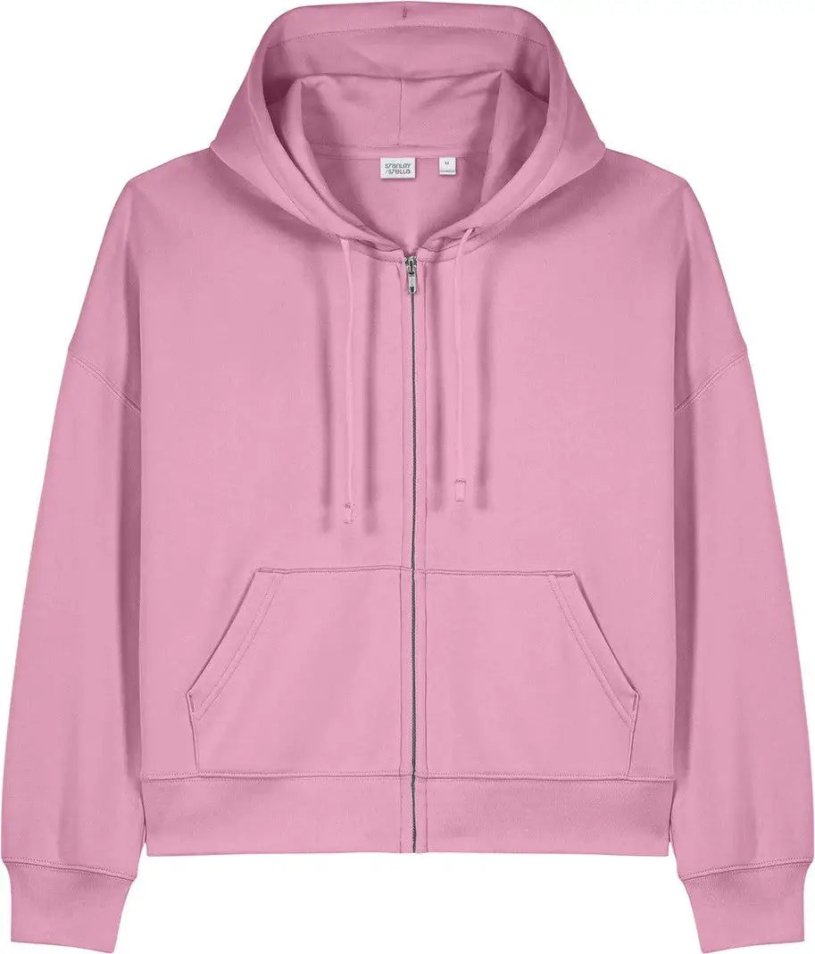 Stanley/stella Sxw037 Women’s Stella Ida Full-zip Hooded Sweatshirt - Bubble Pink