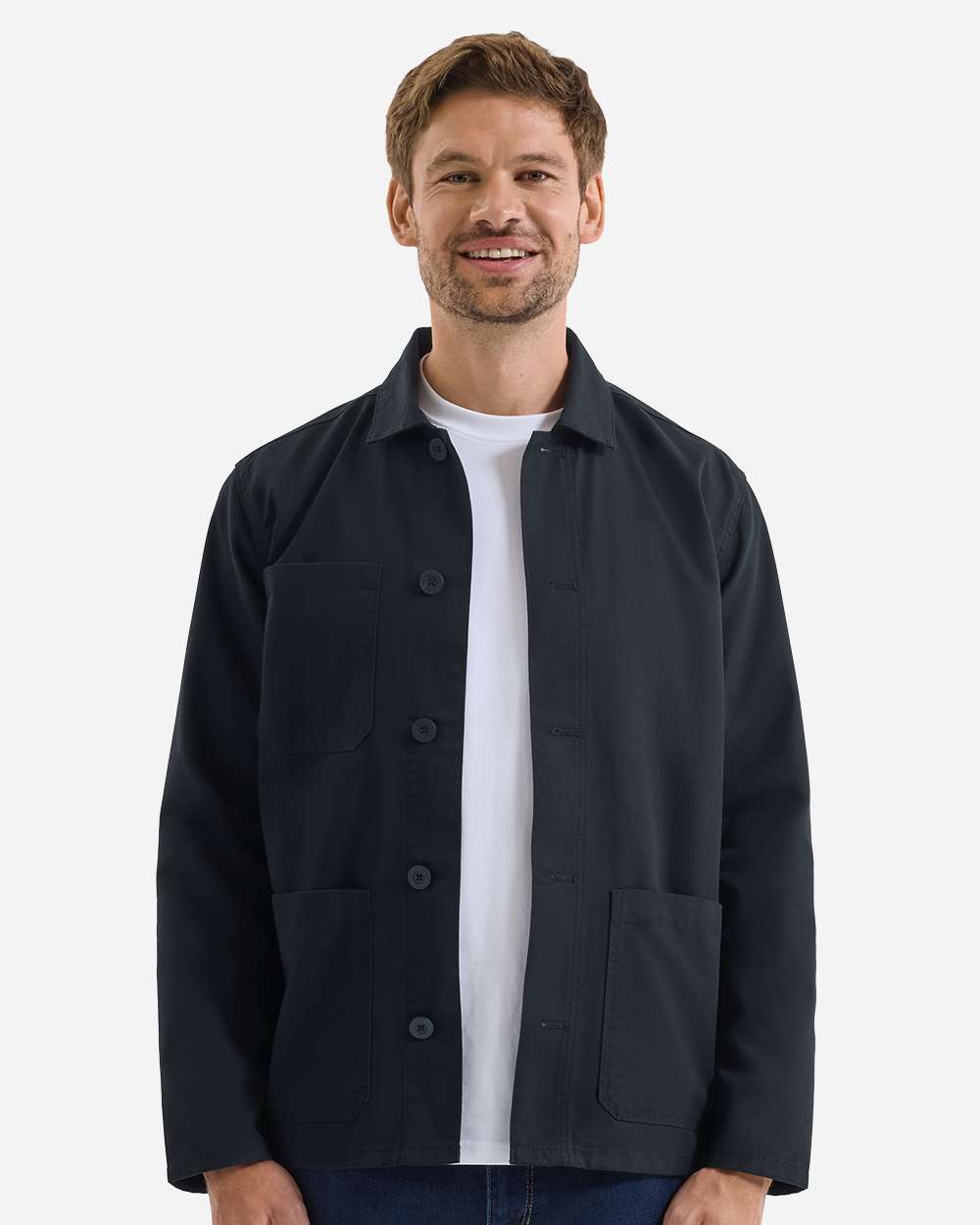 Stay Black Unisex Utility 2.0 Chore Jacket - RP022 plain