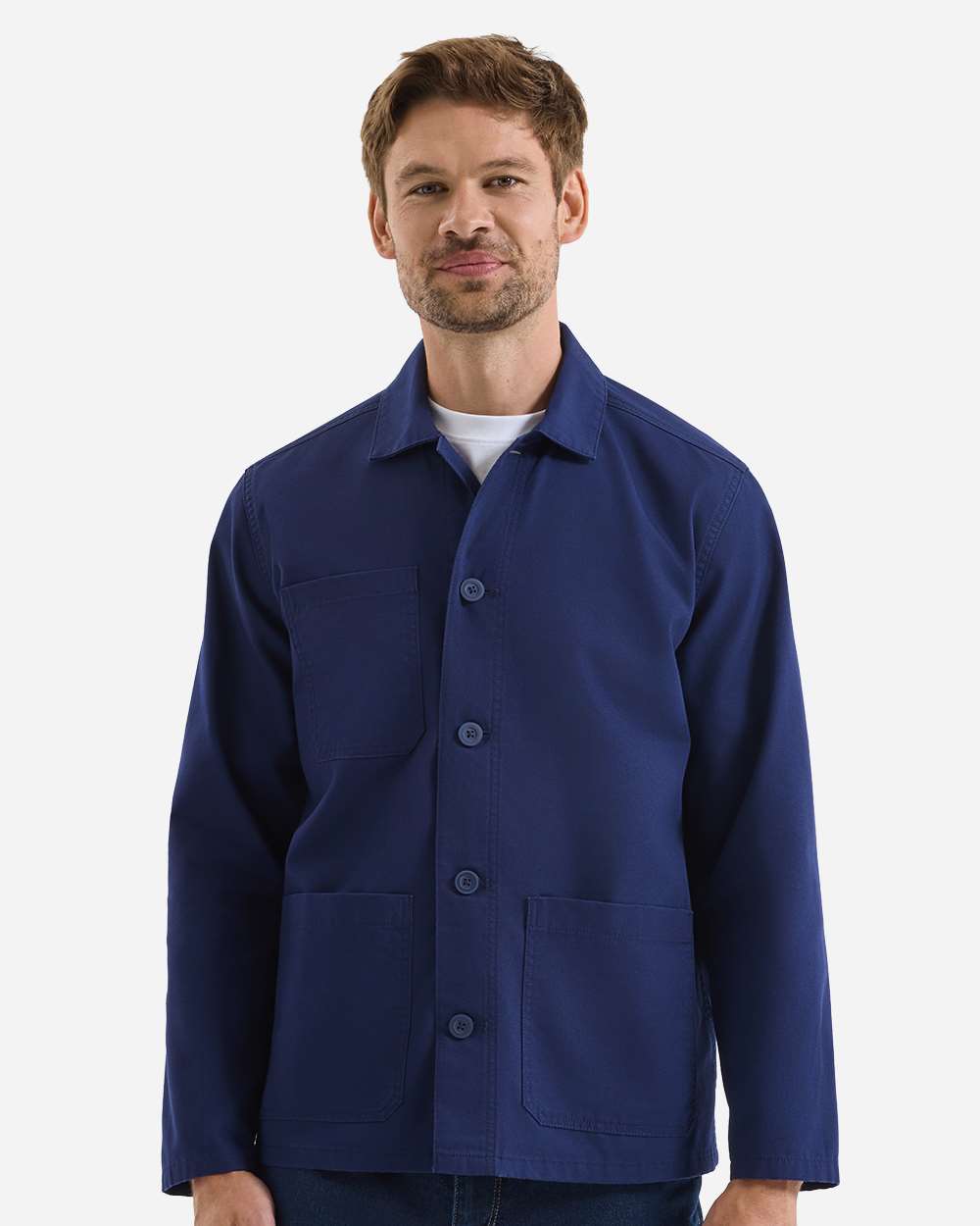 Stay Navy Unisex Utility 2.0 Chore Jacket - RP022 plain