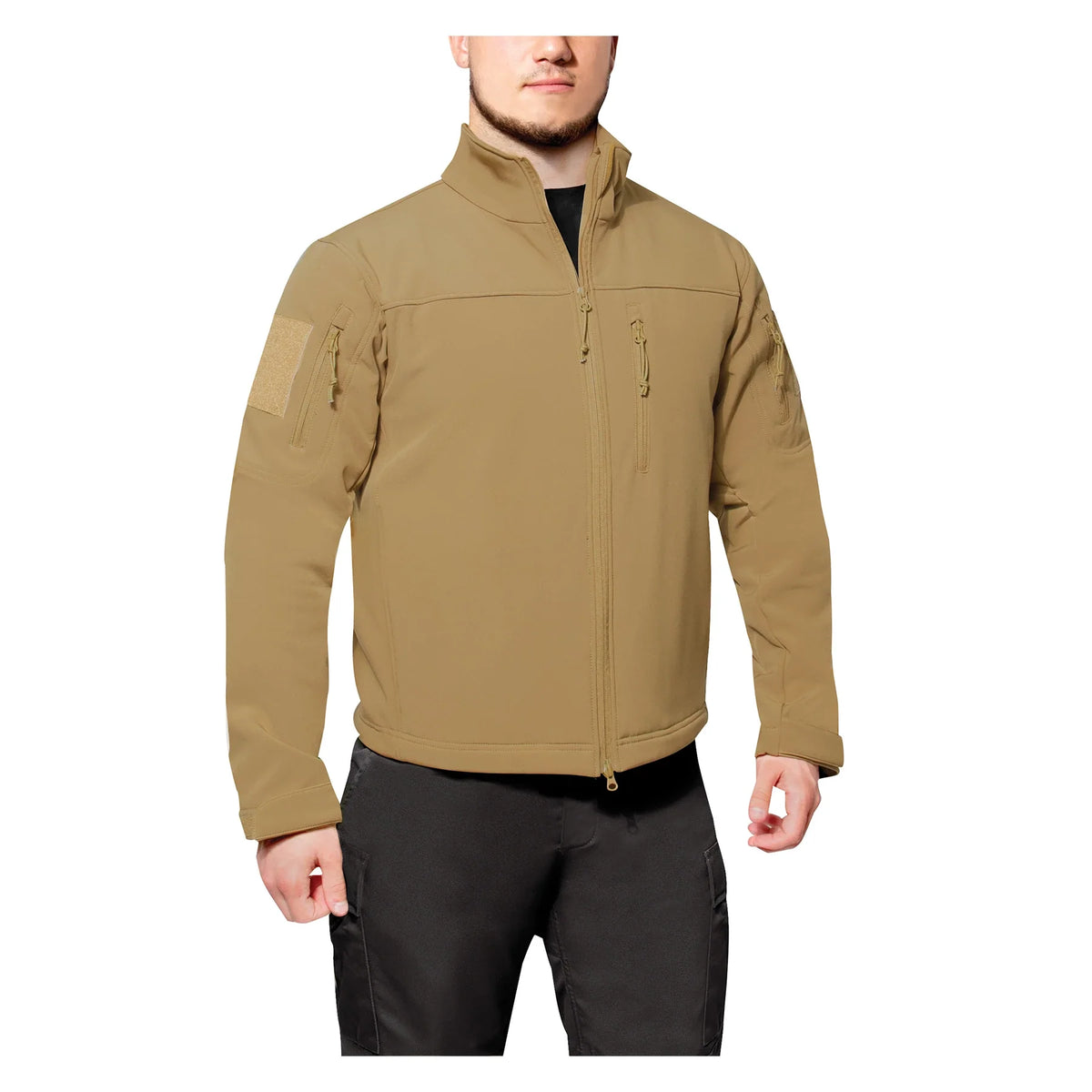 Stealth Ops Soft Shell Tactical Jacket - Coyote Brown / s