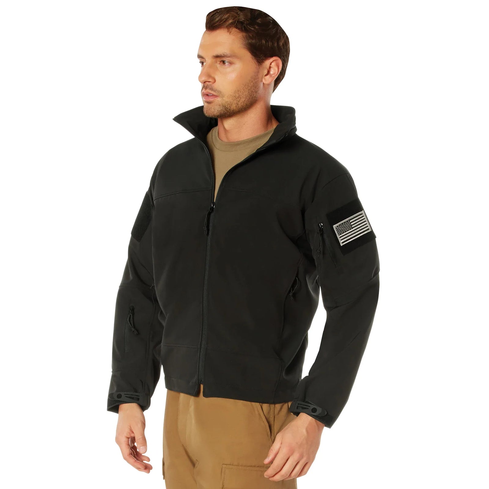 Stealth Ops Soft Shell Tactical Jacket - Black / s