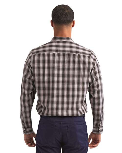 Steel/ Black Men&#39;s Mulligan Check Cotton Shirt - RP250