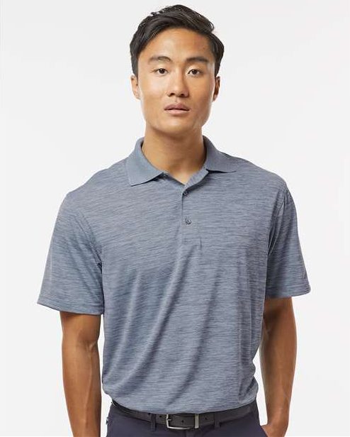 Steel Grey Heather Dakota Striated Heather Polo - 130