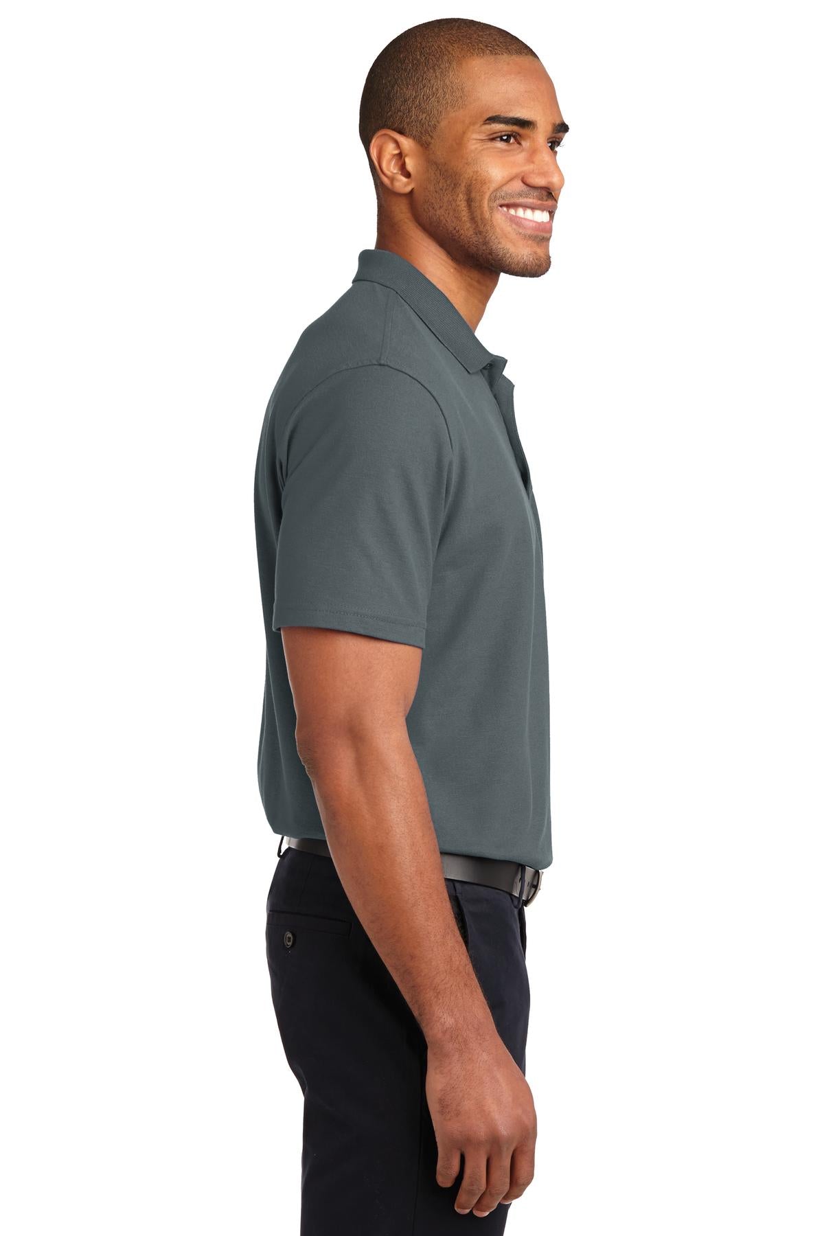 Steel Grey Port Authority Stain-Release Polo. K510