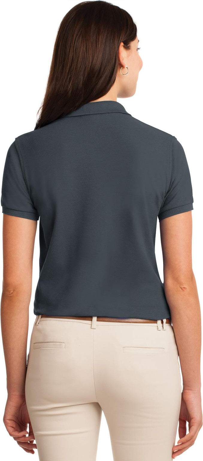 Steel Grey Port Authority Women's Silk Touch Polo. L500