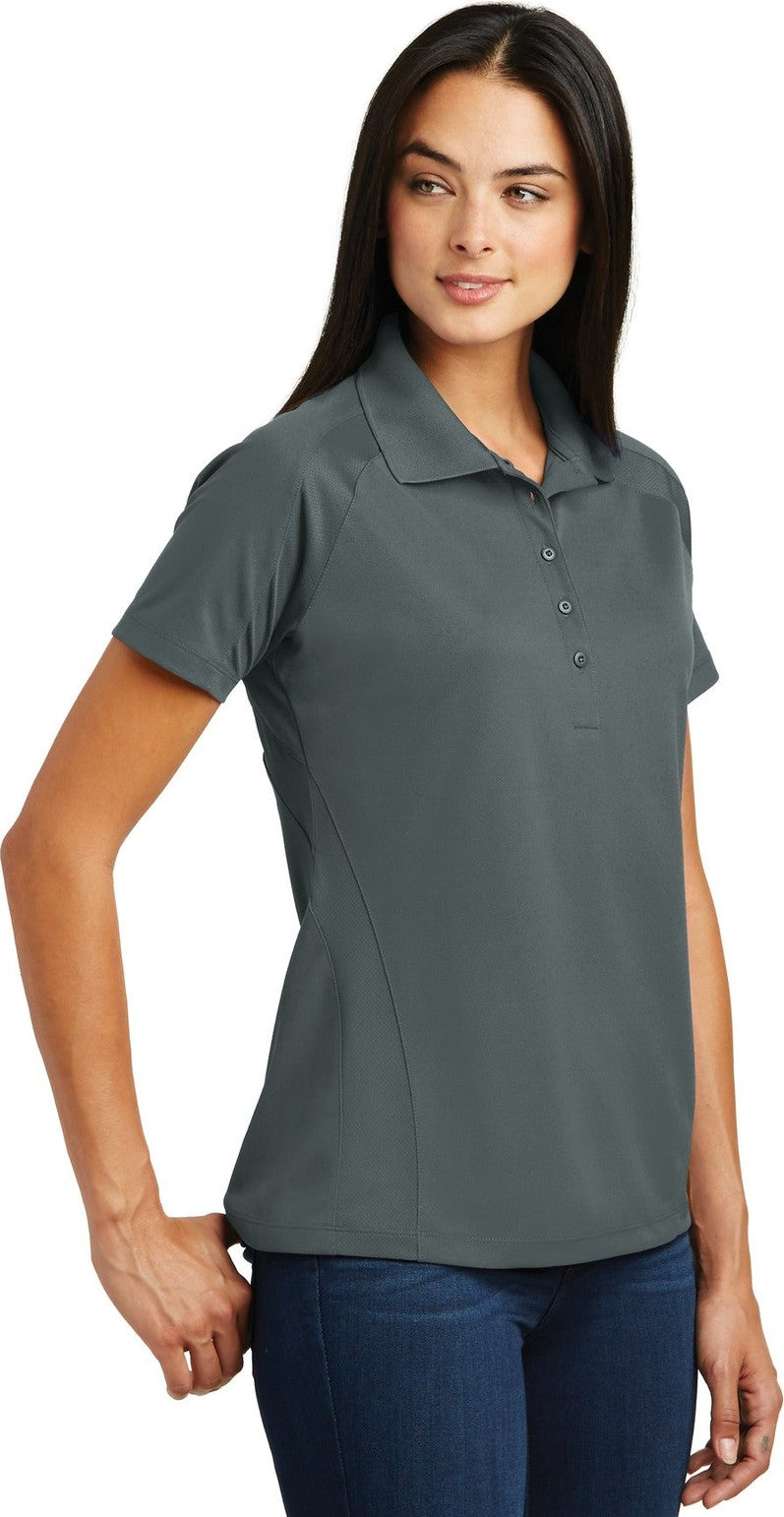 Steel Sport-Tek Women's Dri-Mesh Pro Polo. L474