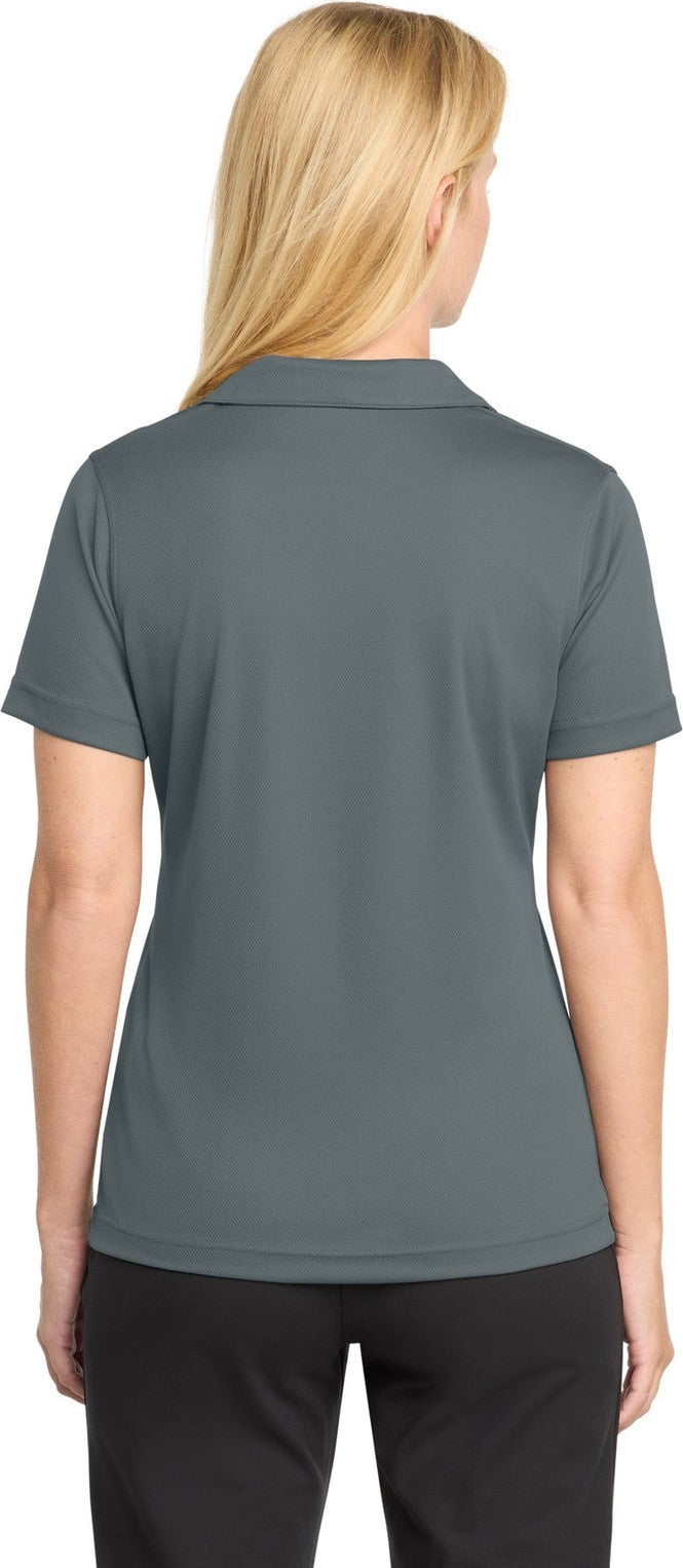 Steel Sport-Tek Women's Dri-Mesh V-Neck Polo. L469