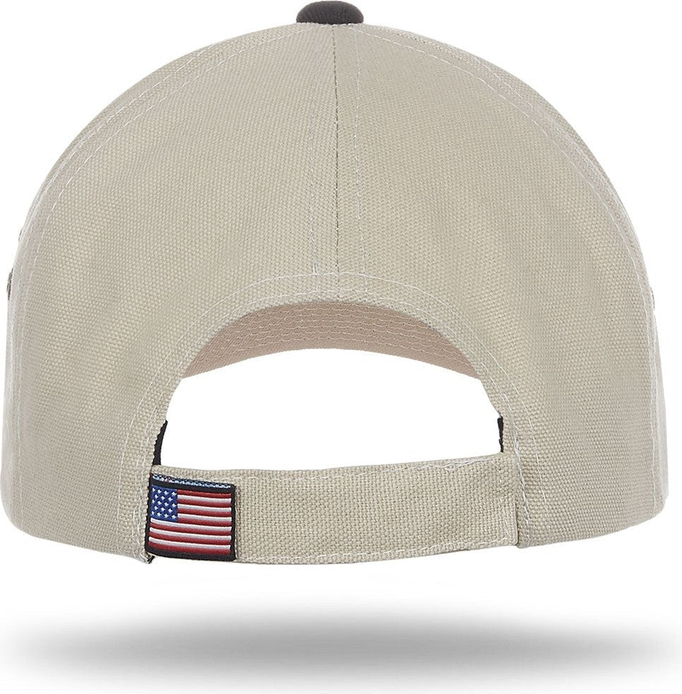 Stone/Black 5 Panel TOUGH Cap, Looptape