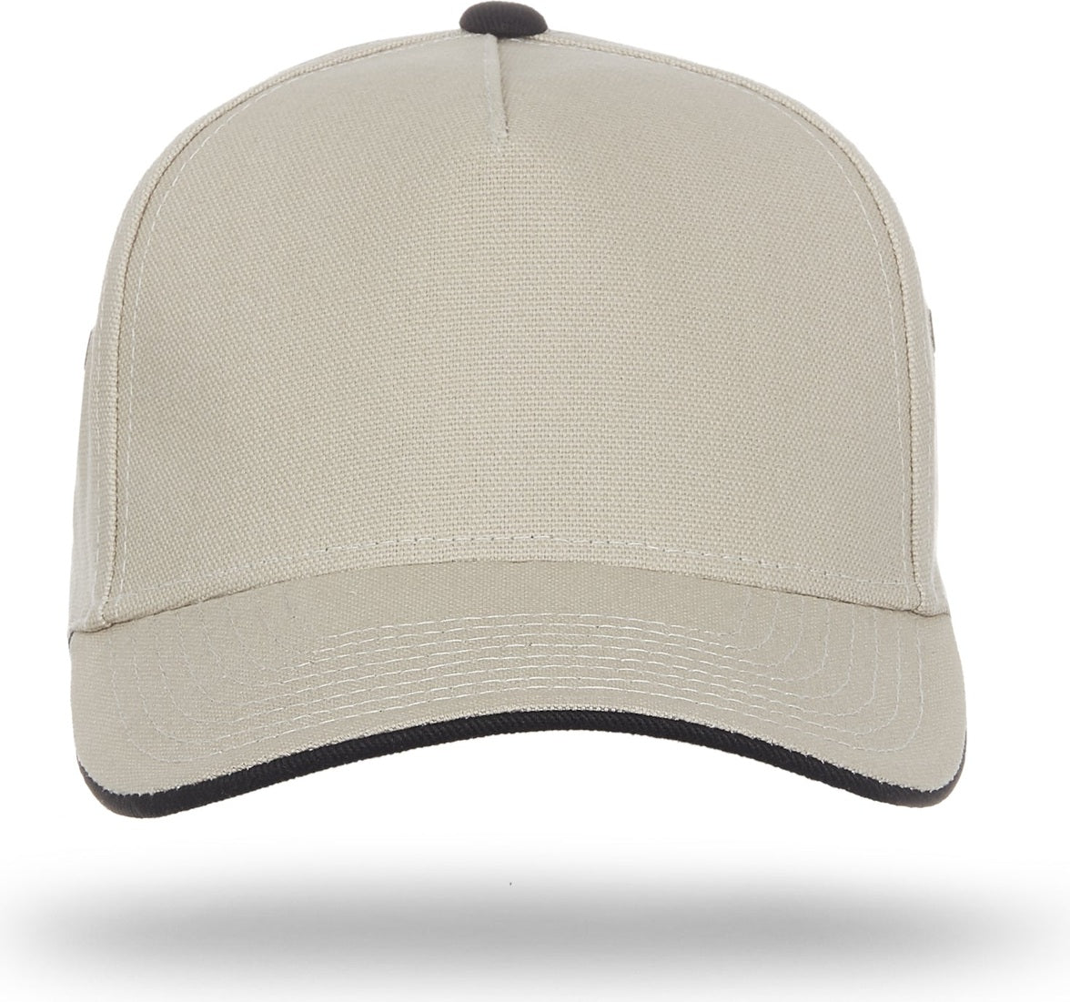 Stone/Black 5 Panel TOUGH Cap, Looptape