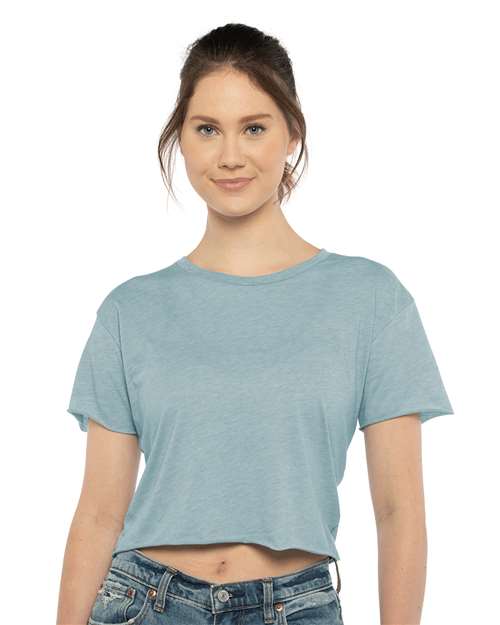 Stonewash Denim Women&#39;s Festival Crop Top - 5080