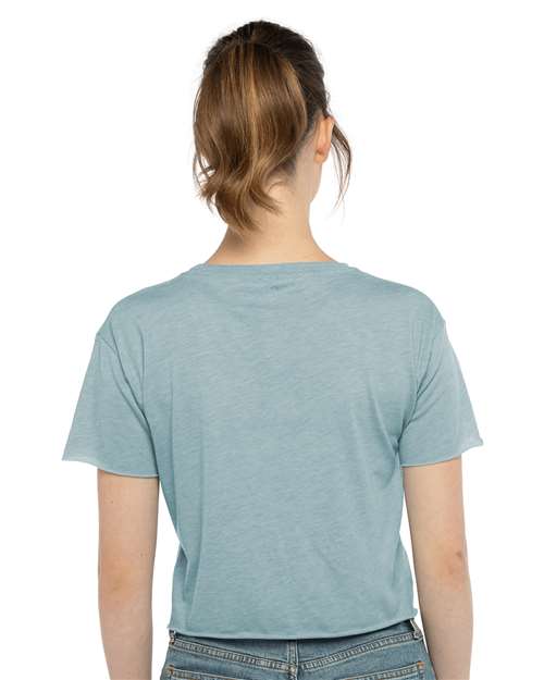 Stonewash Denim Women&#39;s Festival Crop Top - 5080