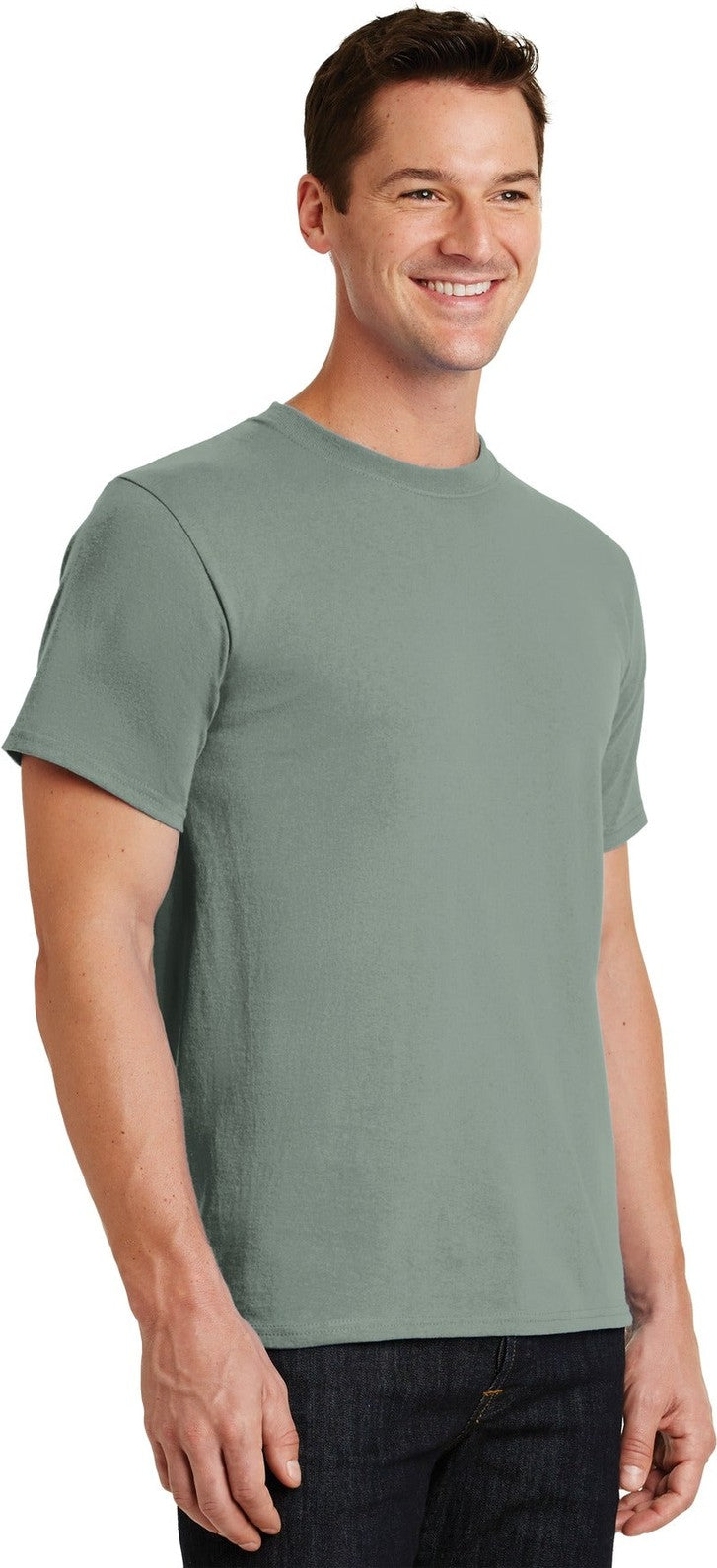 Stonewash Gree Port & Co Essential Tee. PC61