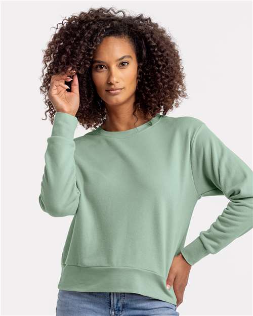 Stonewash Green Women&#39;s Laguna Sueded Sweatshirt - 9084