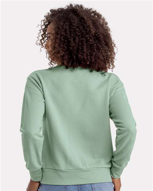 Stonewash Green Women&#39;s Laguna Sueded Sweatshirt - 9084