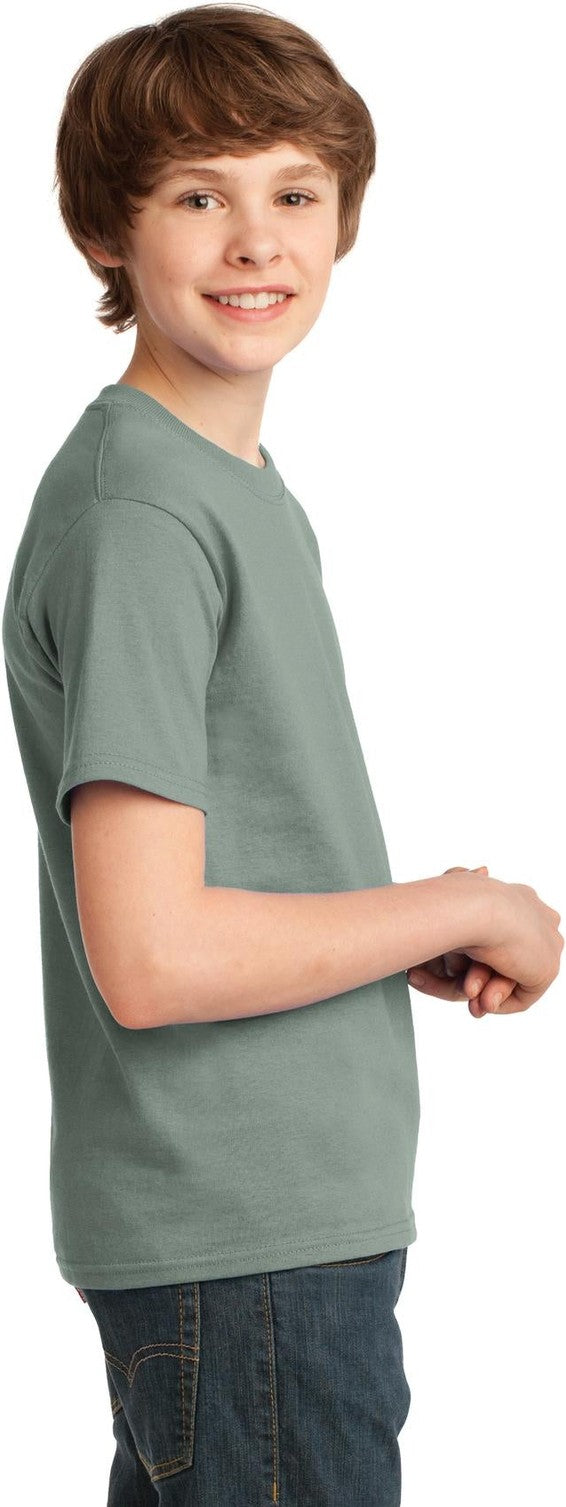 Stonewshd Grn Port & Co Youth Essential Tee. PC61Y