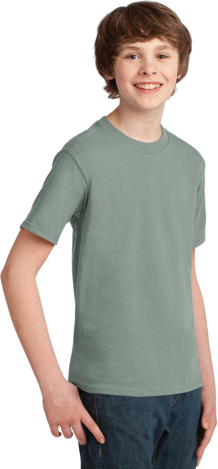 Stonewshd Grn Port & Co Youth Essential Tee. PC61Y