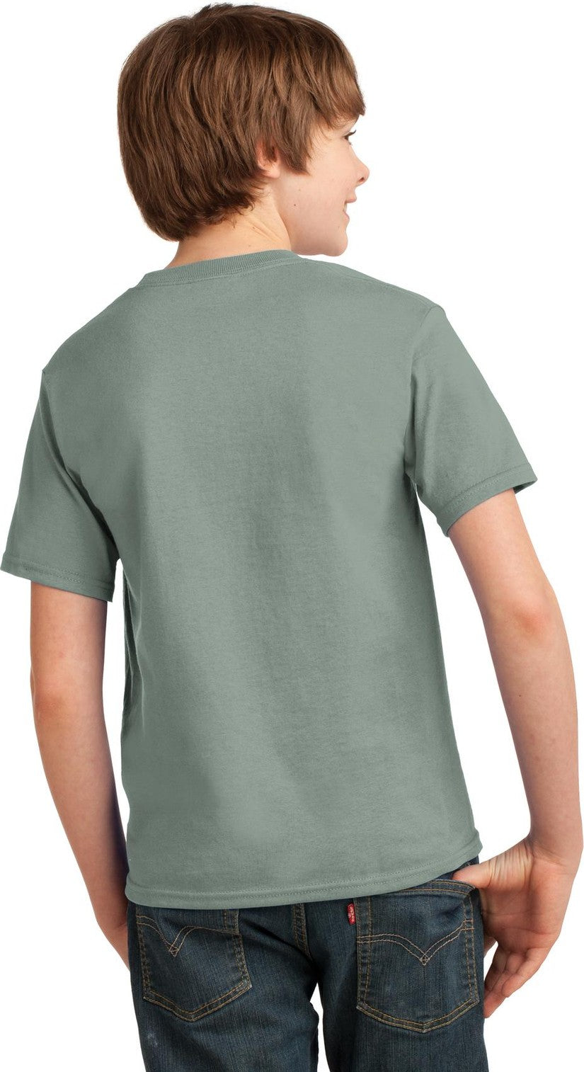 Stonewshd Grn Port & Co Youth Essential Tee. PC61Y