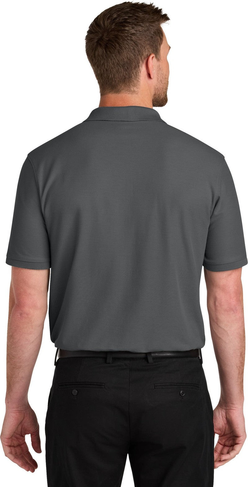 StormGrey Port Authority Tall Wearever Signature Pique Pocket Polo TLK200P