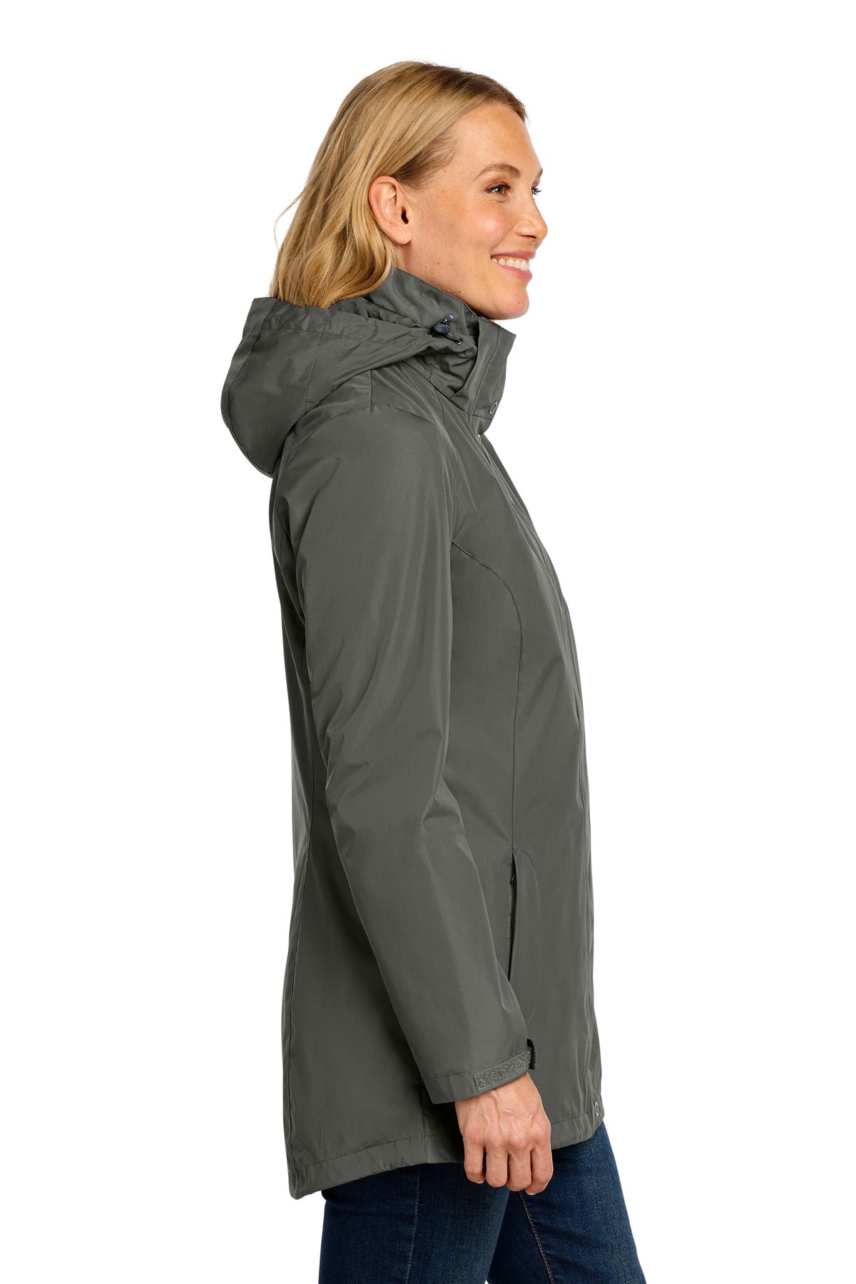 StormGrey Port Authority Women's All-Weather 3-in-1 Jacket L123