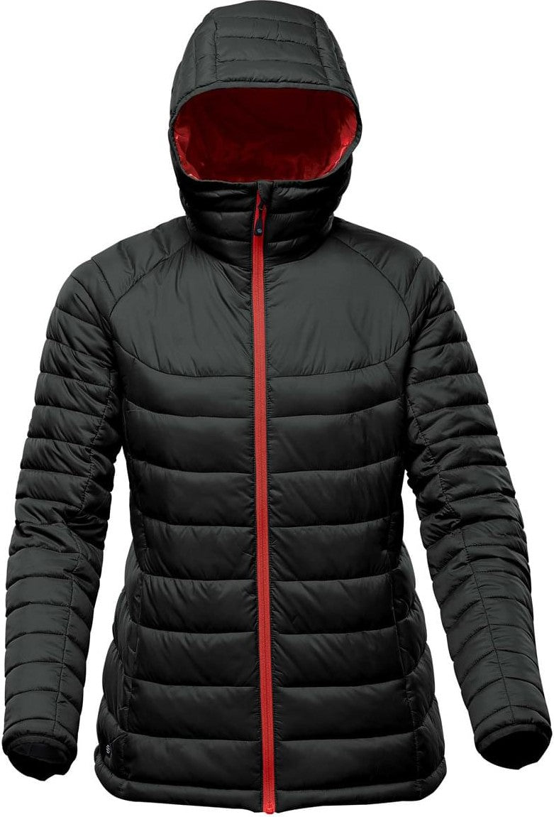 Stormtech Afp-2wle Women’s Stavanger Thermal Jacket - Black Bright Red - Ladies Xs