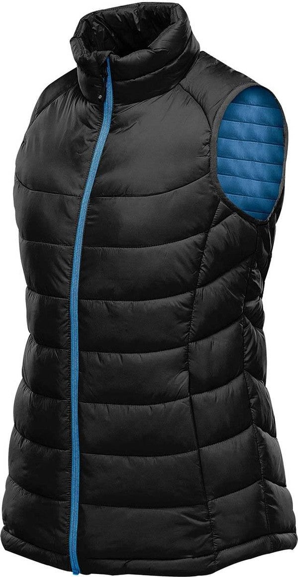 Stormtech Afv-1wle Women’s Stavanger Thermal Vest - Black Azure Blue