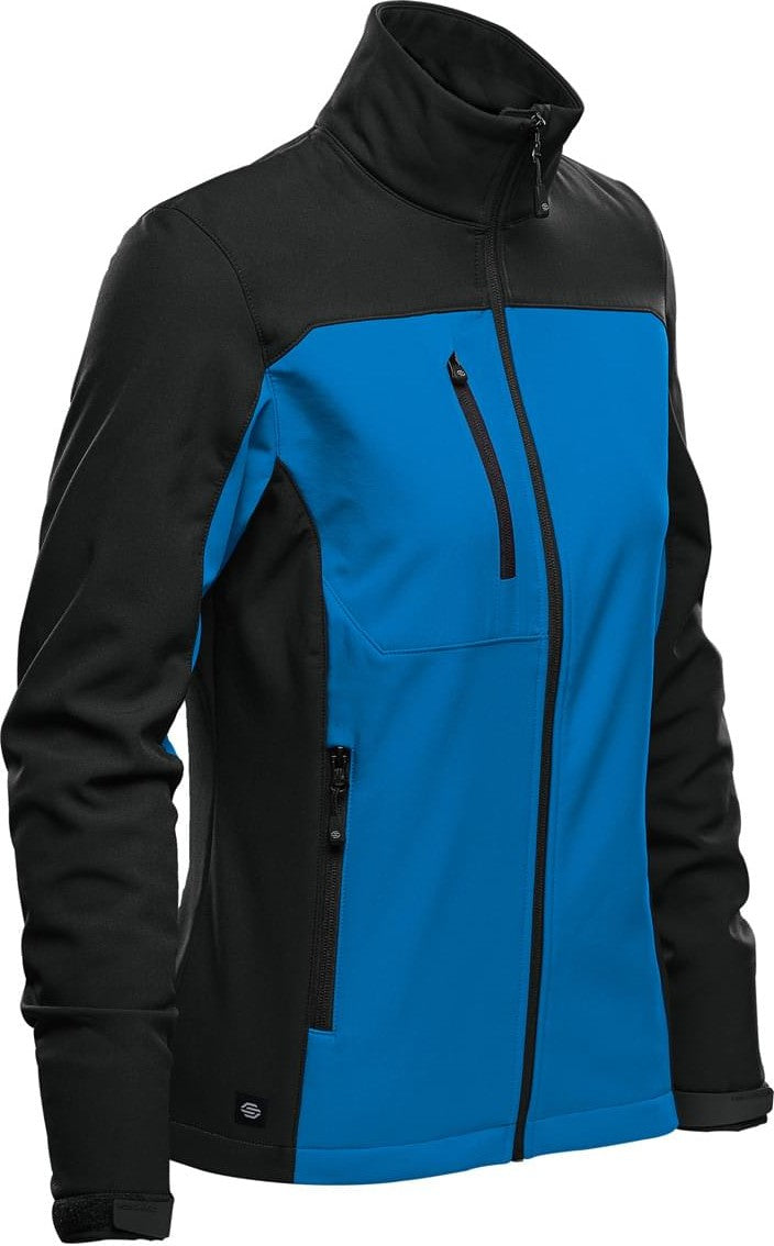 Stormtech Bhs-3w Women’s Cascades Softshell - Azure Blue Black
