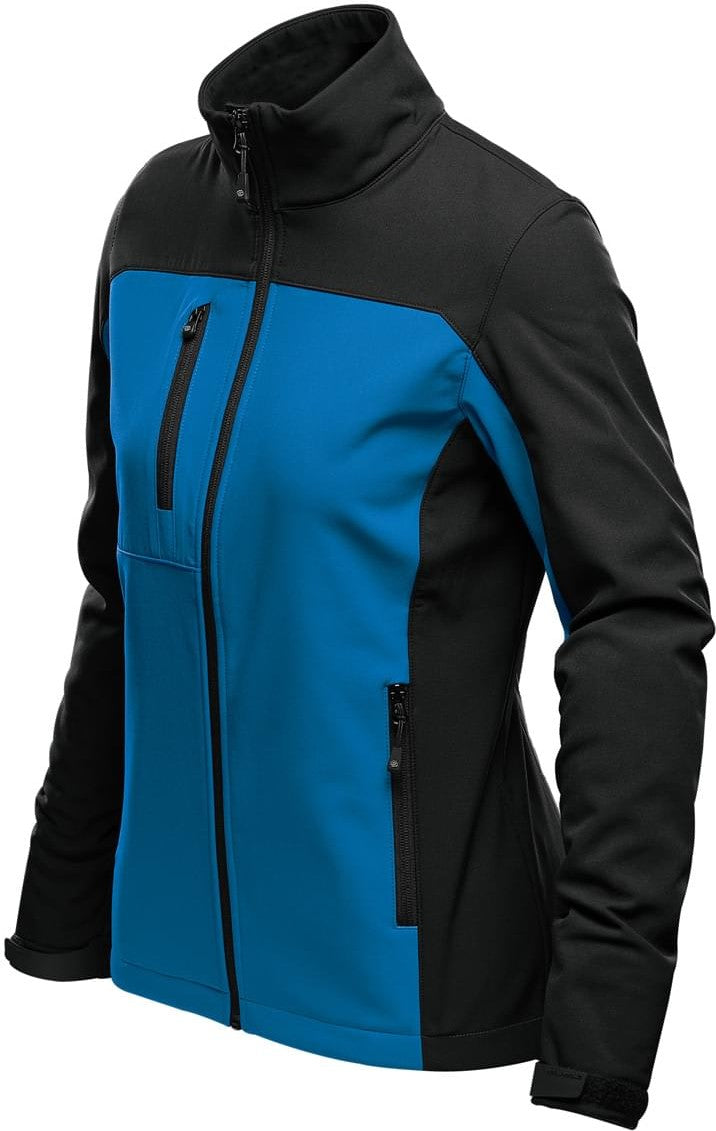 Stormtech Bhs-3w Women’s Cascades Softshell - Azure Blue Black