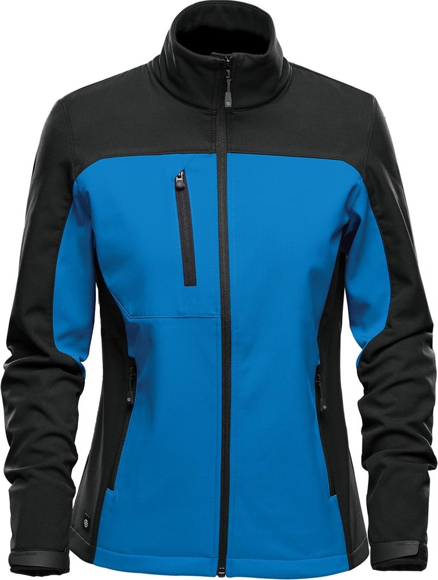 Stormtech Bhs-3w Women’s Cascades Softshell - Azure Blue Black - Ladies Xs
