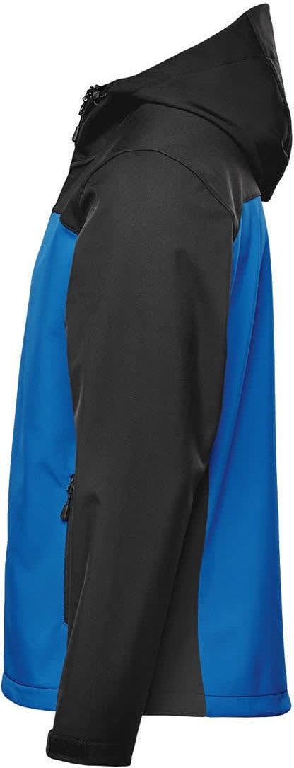 Stormtech Bhs-4 Men’s Cascades Softshell Hoody - Azure Blue Black
