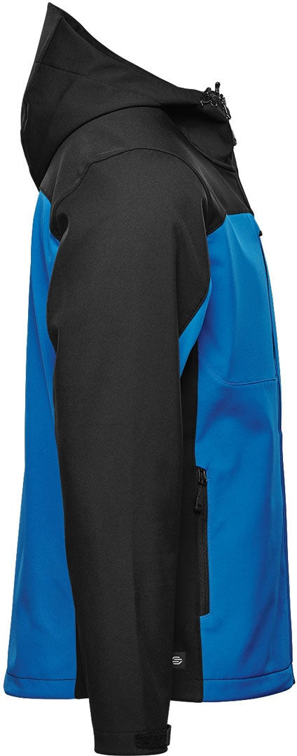 Stormtech Bhs-4 Men’s Cascades Softshell Hoody - Azure Blue Black
