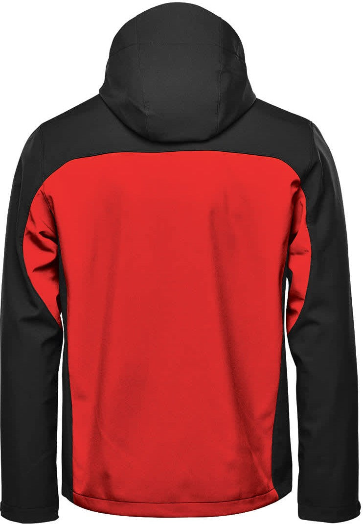 Stormtech Bhs-4 Men’s Cascades Softshell Hoody - Bright Red Black