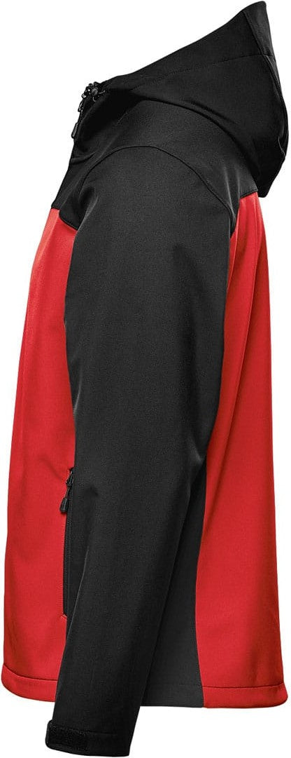 Stormtech Bhs-4 Men’s Cascades Softshell Hoody - Bright Red Black